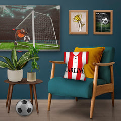 Stoke - 1994 Home Shirt - Personalised Retro Shirt Cushion