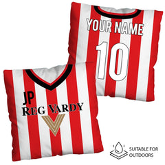 Sunderland - 2001 Home Shirt - 45cm or 61cm Retro Showerproof Outdoor Cushion