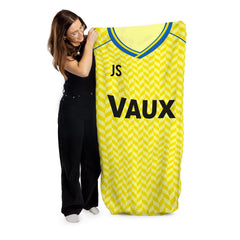 Sunderland - 1990 Away Shirt - Personalised Retro Lightweight, Microfibre Beach Towel - 150cm x 75cm