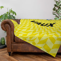 Sunderland - 1990 Away Shirt - Personalised Retro Fleece Blanket