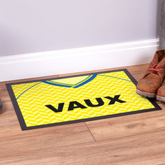 Sunderland - 1990 Away Shirt - Personalised Retro Door Mat - 60cm x 40cm