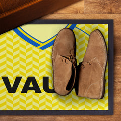 Sunderland - 1990 Away Shirt - Personalised Retro Door Mat - 60cm x 40cm