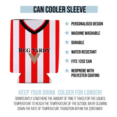 Sunderland 2001 Home Shirt - Personalised Drink Can Cooler