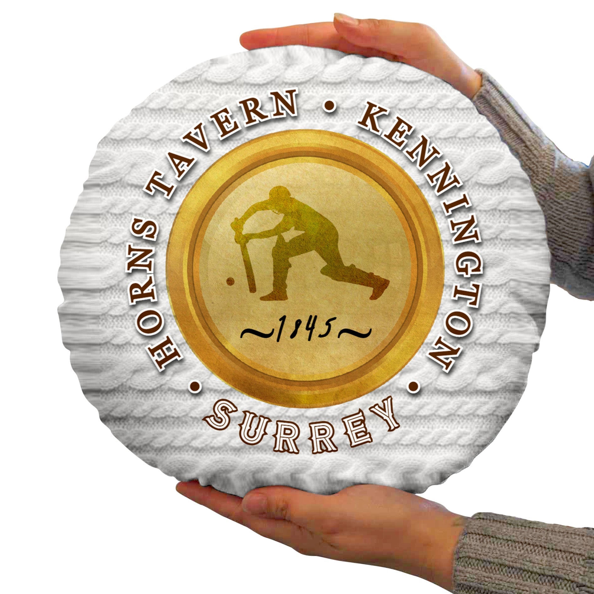 Surrey Cricket 1845  - Legend Collection - Circle Cushion 14inch