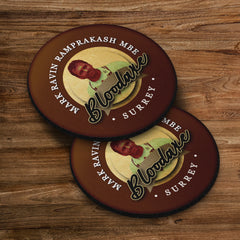 SURREY Bloodaxe  - Cricket Coaster - Circle or Square