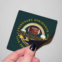 South Africa Rugby Union Montgomery - Coaster - Circle or Square