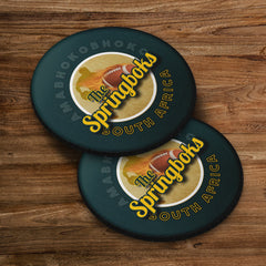 South Africa Rugby Union Springboks - Coaster - Circle or Square