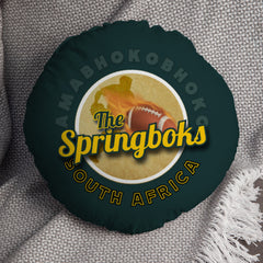 South AFRICA Rugby Union Springboks - Legend Collection - Circle Cushion 14inch