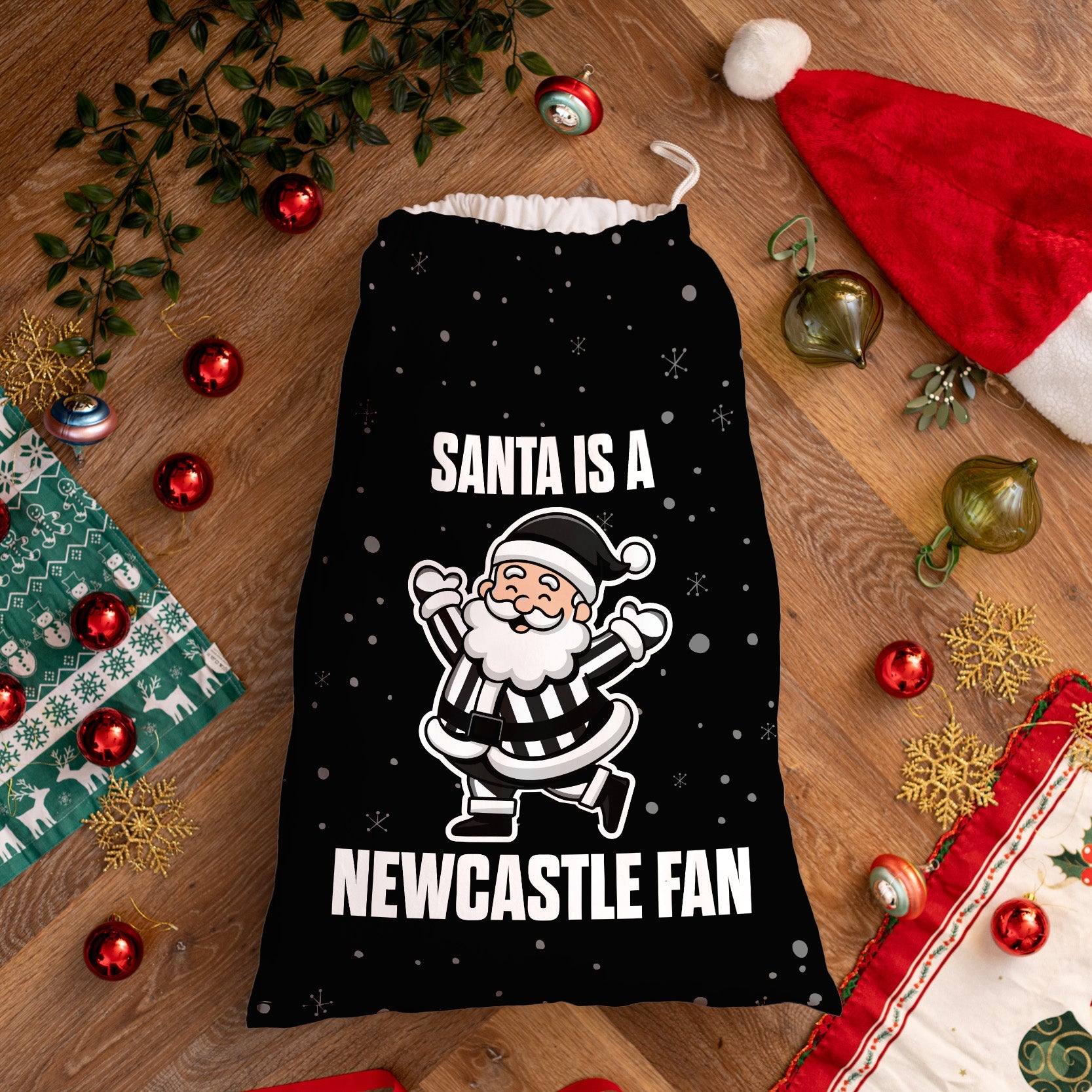 Santa is a Newcastle Fan - Santa Sack