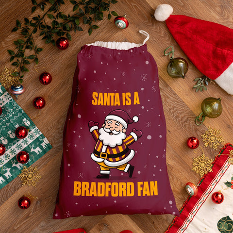 Santa is a Bradford Fan - Santa Sack