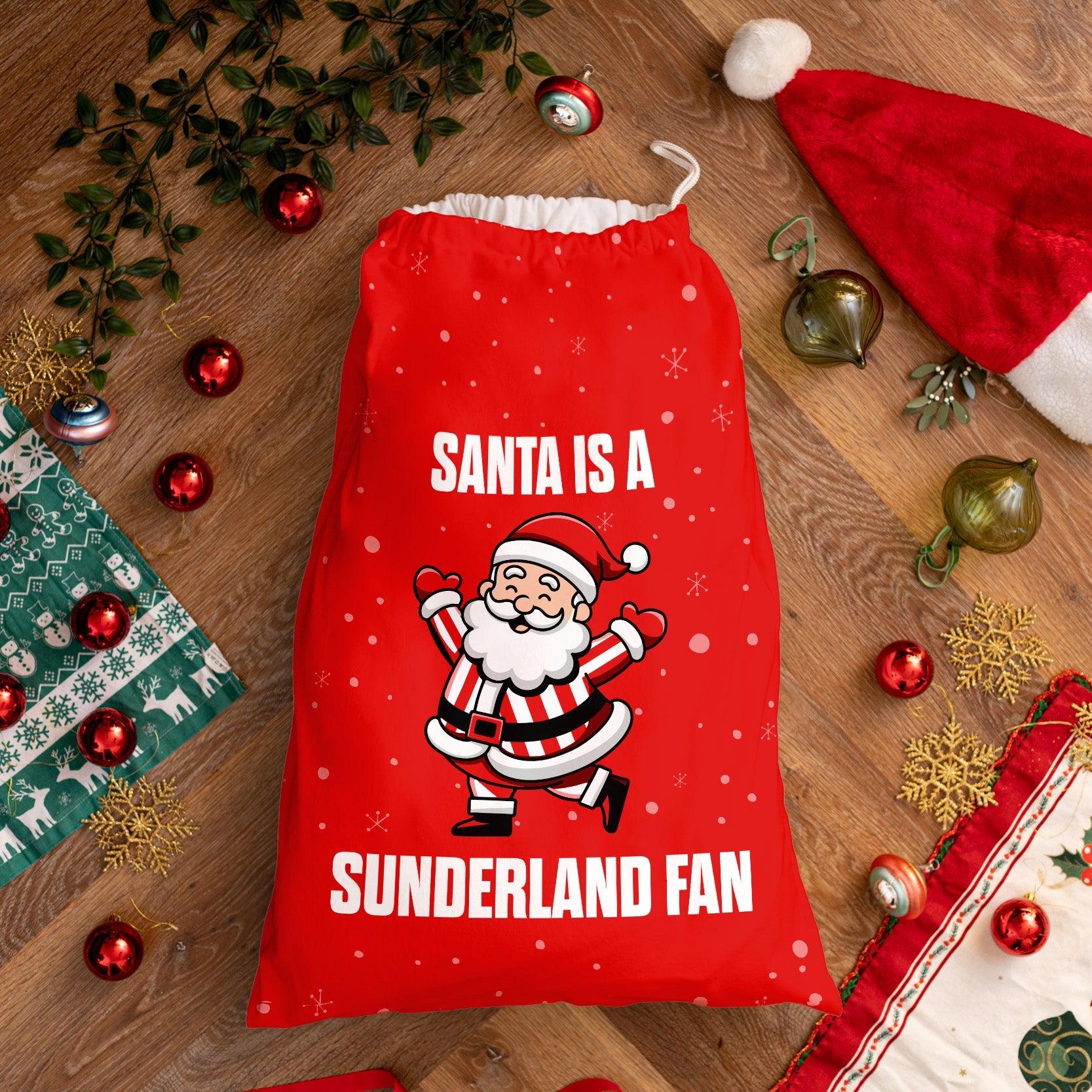 Santa is a Sunderland Fan - Santa Sack
