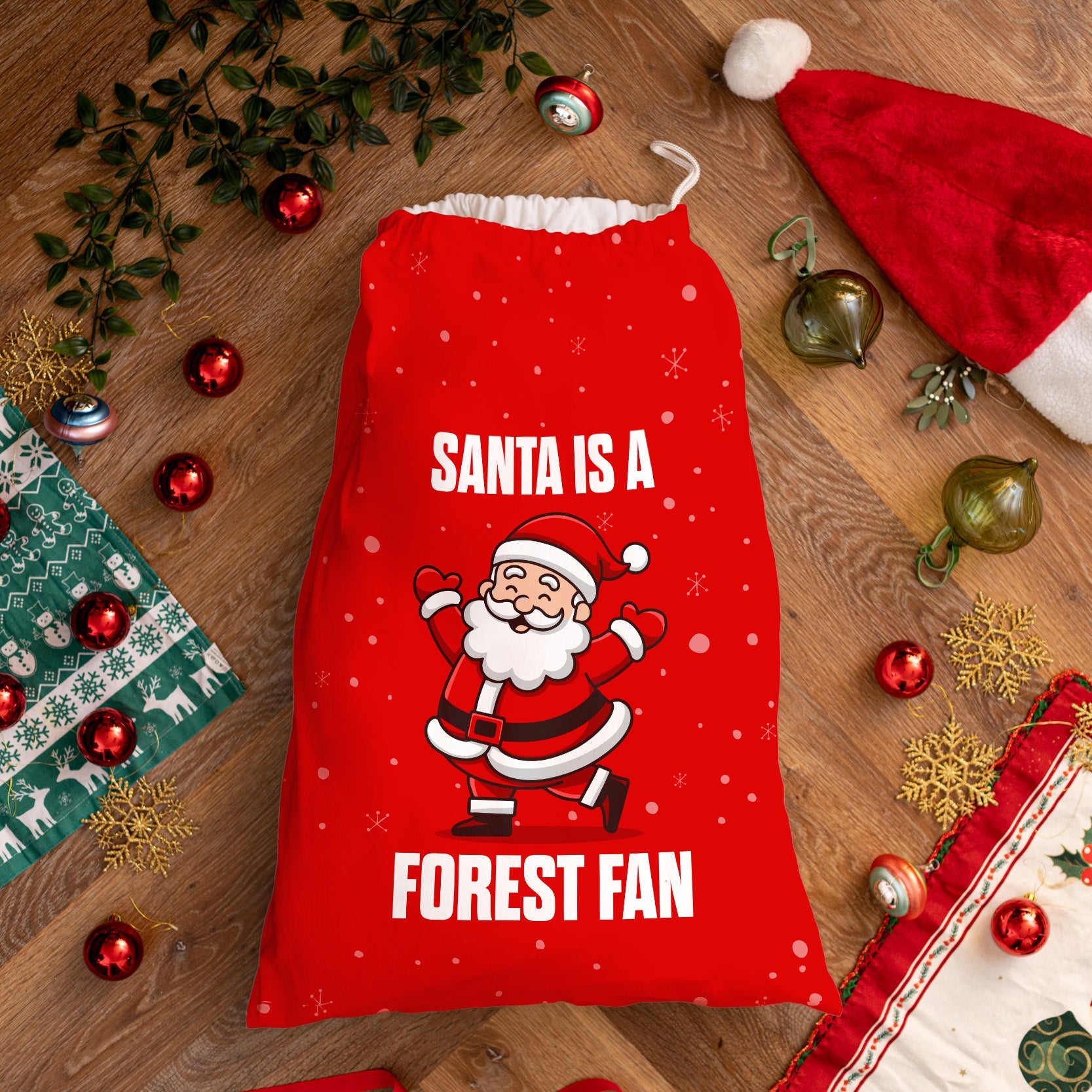 Santa is a Forest Fan - Santa Sack