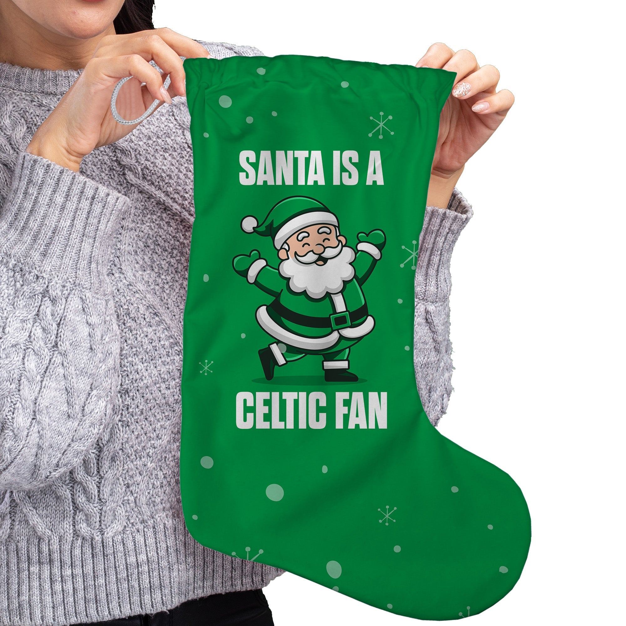 Santa is a Celtic Fan - Christmas Stocking