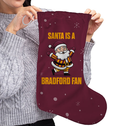 Santa is a Bradford Fan - Christmas Stocking