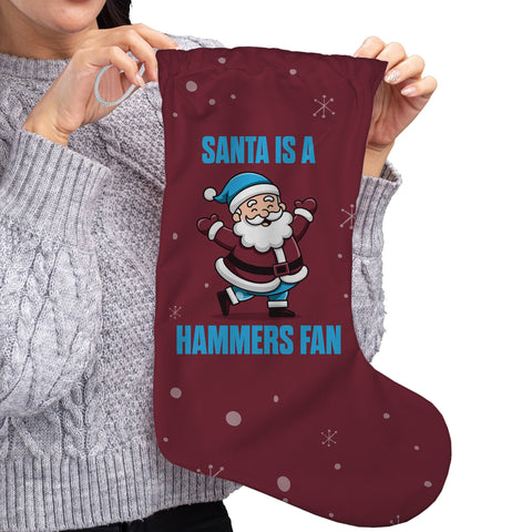 Santa is a Hammers Fan - Christmas Stocking