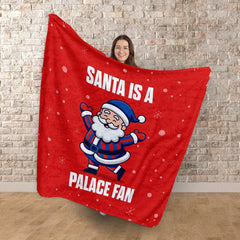 Santa is a Palace Fan - Luxury Fleece Blanket 150cm X 150cm