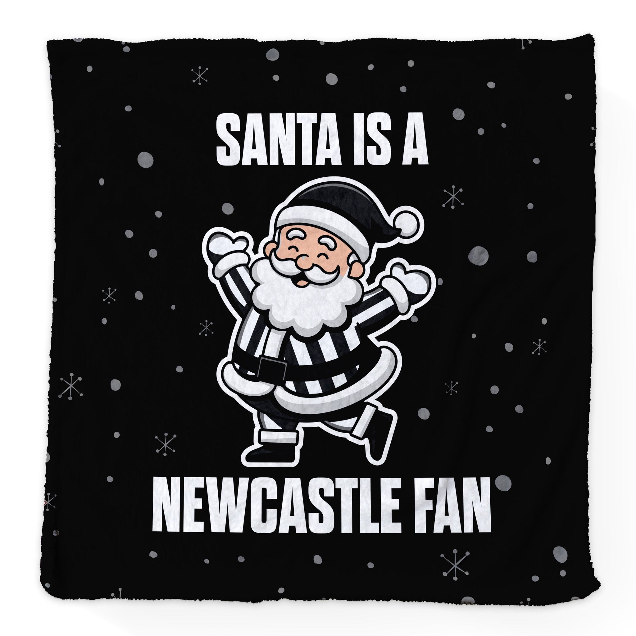 Santa is a Newcastle Fan - Luxury Fleece Blanket 150cm X 150cm