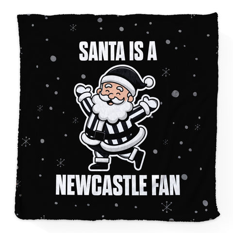 Santa is a Newcastle Fan - Luxury Fleece Blanket 150cm X 150cm
