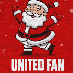 Santa is a United Fan - Luxury Fleece Blanket 150cm X 150cm