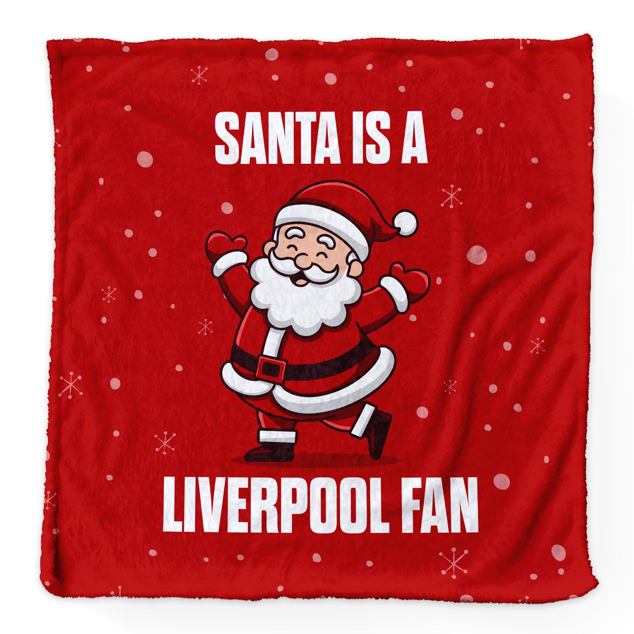 Santa is a Liverpool Fan - Luxury Fleece Blanket 150cm X 150cm