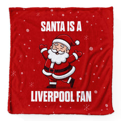 Santa is a Liverpool Fan - Luxury Fleece Blanket 150cm X 150cm