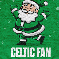 Santa is a Celtic Fan - Luxury Fleece Blanket 150cm X 150cm