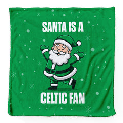 Santa is a Celtic Fan - Luxury Fleece Blanket 150cm X 150cm