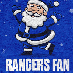 Santa is a Rangers Fan - Luxury Fleece Blanket 150cm X 150cm