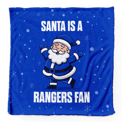 Santa is a Rangers Fan - Luxury Fleece Blanket 150cm X 150cm