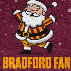 Santa is a Bradford Fan - Luxury Fleece Blanket 150cm X 150cm