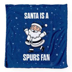Santa is a Spurs Fan - Luxury Fleece Blanket 150cm X 150cm