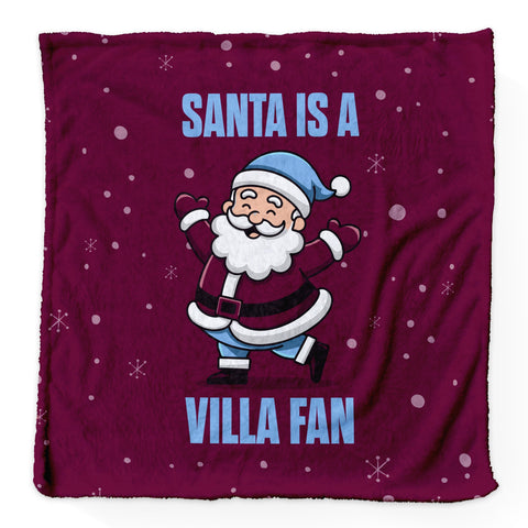 Santa is a Villa Fan - Luxury Fleece Blanket 150cm X 150cm