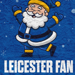 Santa is a Leicester Fan - Luxury Fleece Blanket 150cm X 150cm
