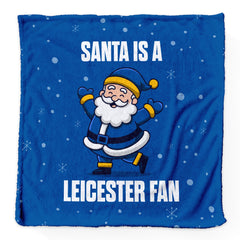 Santa is a Leicester Fan - Luxury Fleece Blanket 150cm X 150cm