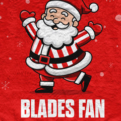 Santa is a Blades Fan - Luxury Fleece Blanket 150cm X 150cm