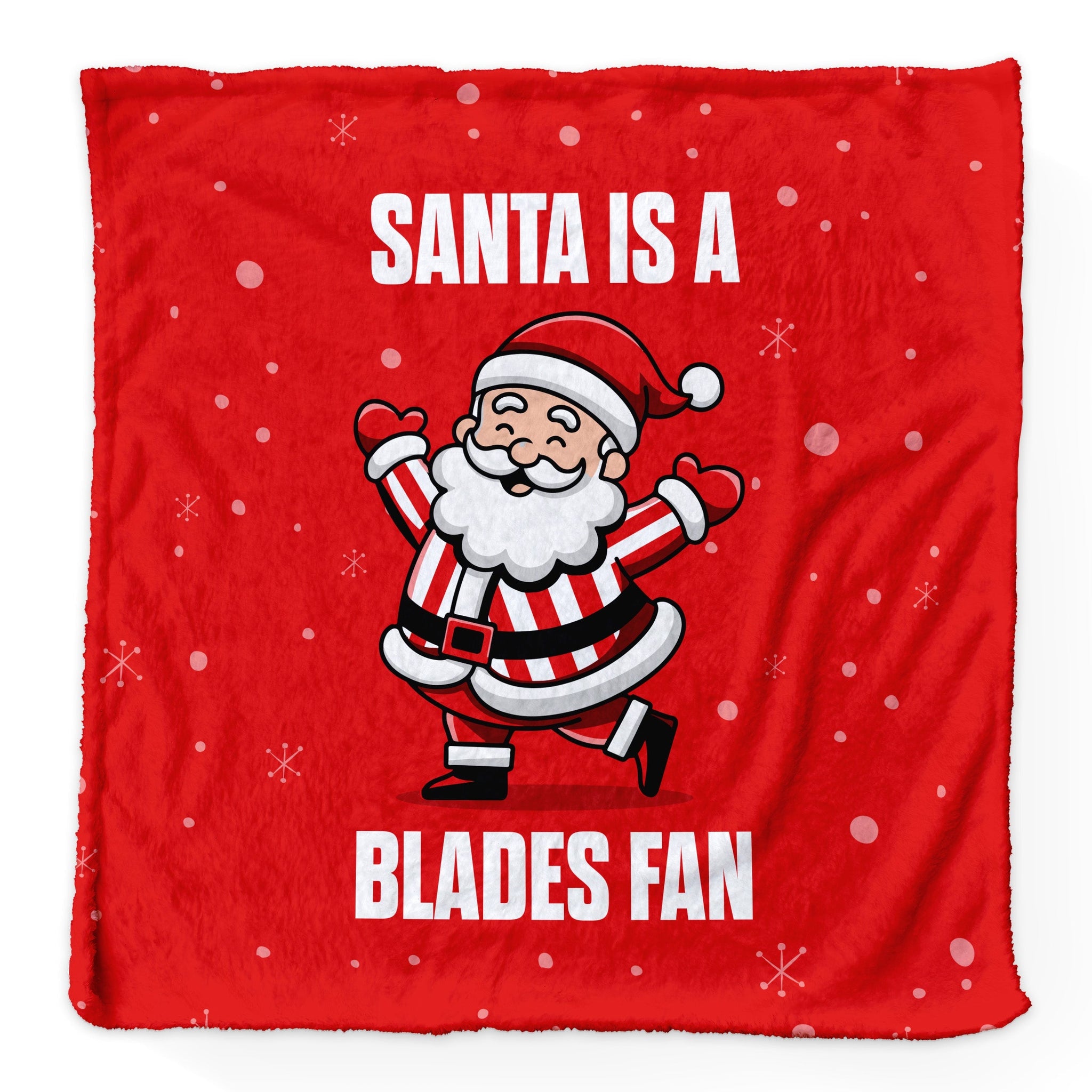 Santa is a Blades Fan - Luxury Fleece Blanket 150cm X 150cm