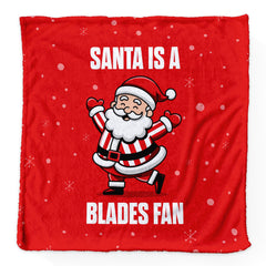 Santa is a Blades Fan - Luxury Fleece Blanket 150cm X 150cm