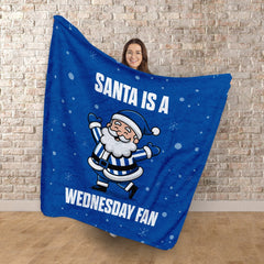 Santa is a Wednesday Fan - Luxury Fleece Blanket 150cm X 150cm