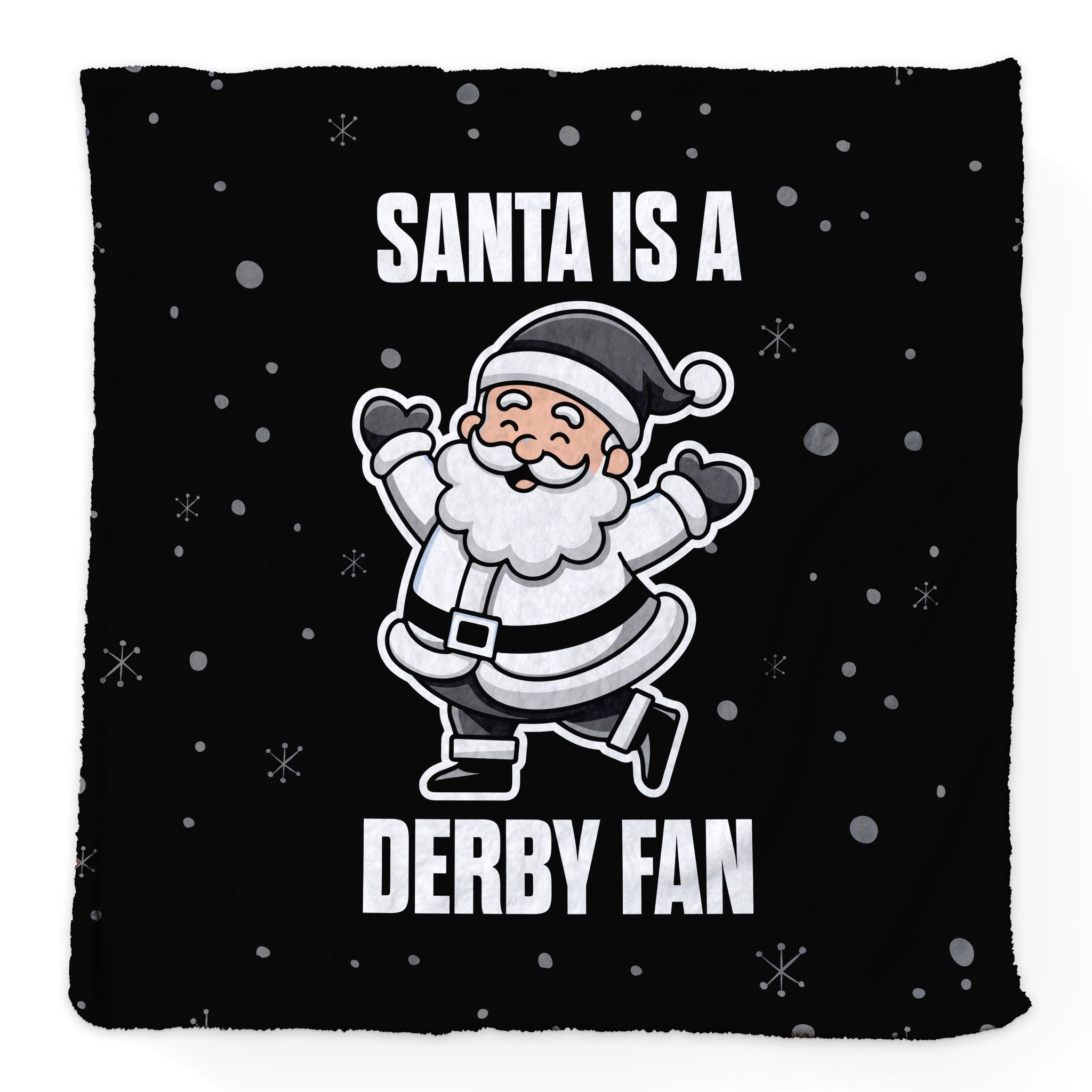 Santa is a Derby Fan - Luxury Fleece Blanket 150cm X 150cm
