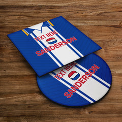 Wednesday 1995 Home Shirt - Personalised Drink Coaster - Square Or Circle