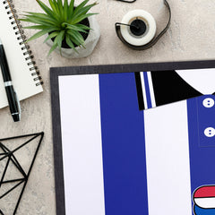 Wednesday 1997 Home Shirt - Personalised Retro Door Mat - 60cm x 40cm