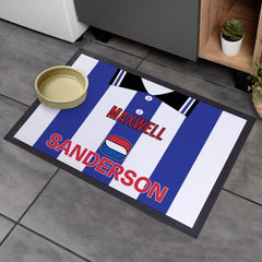 Wednesday 1997 Home Shirt - Personalised Retro Door Mat - 60cm x 40cm