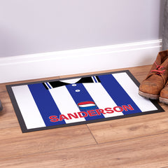 Wednesday 1997 Home Shirt - Personalised Retro Door Mat - 60cm x 40cm