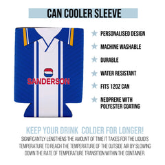 Wednesday 1995 Home Shirt - Personalised Drink Can Cooler
