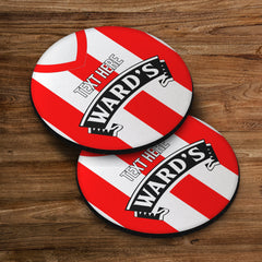 Sheffield 1990 Home Shirt - Personalised Drink Coaster - Square Or Circle