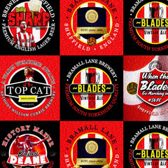 Sheffield - Football Legends - Microfibre Beach Towel - 150cm x 75cm