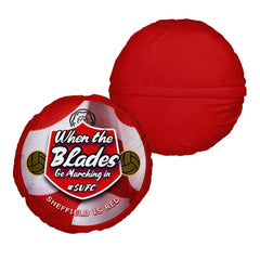 Sheffield  Marching in - Football Legends - Circle Cushion 14inch