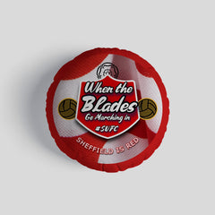 Sheffield  Marching in - Football Legends - Circle Cushion 14inch