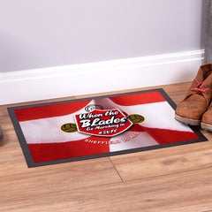 Sheffield  Marching in  - Football Legends - Door Mat -60cm X 40cm