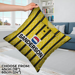 Wednesday 1992 Away Shirt - 45cm or 61cm Retro Cushion